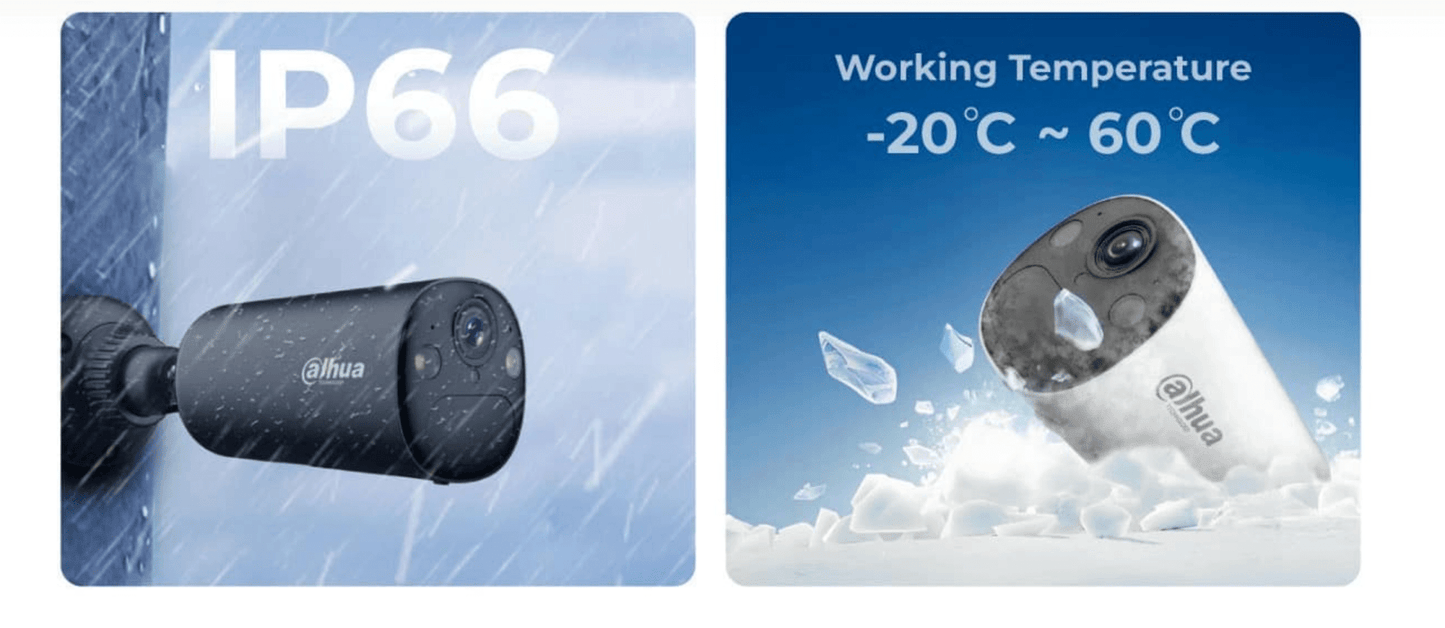 Dahua Apollo Bullet C1 Kit 4G Mobilfunk Überwachungskamera mit AOV, inklusive Solarpanel - Calitronshop.com