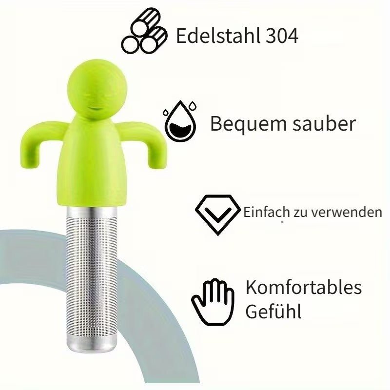 Loser Tee Infuser aus Edelstahl mit feiner Masche & Silikondeckeln - Calitronshop.com