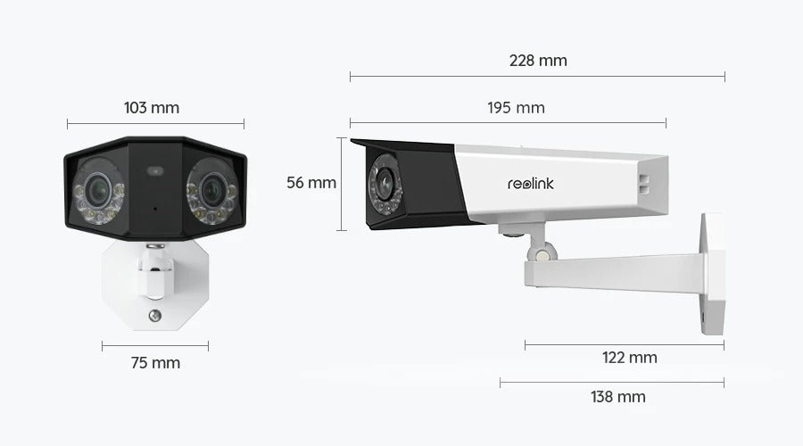 Reolink DUO 3 PoE 16MP UHD Dual Objektiv Überwachungskamera - Calitronshop.com