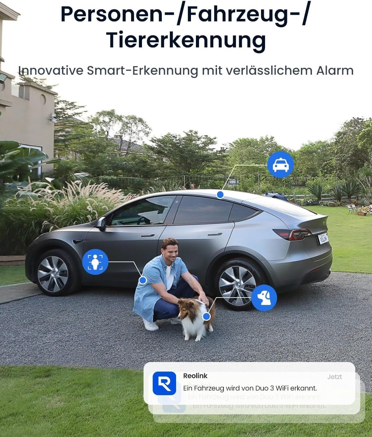 Reolink Duo 3 WiFi 16MP Überwachungskamera mit 180° Panoramablick - Calitronshop.com