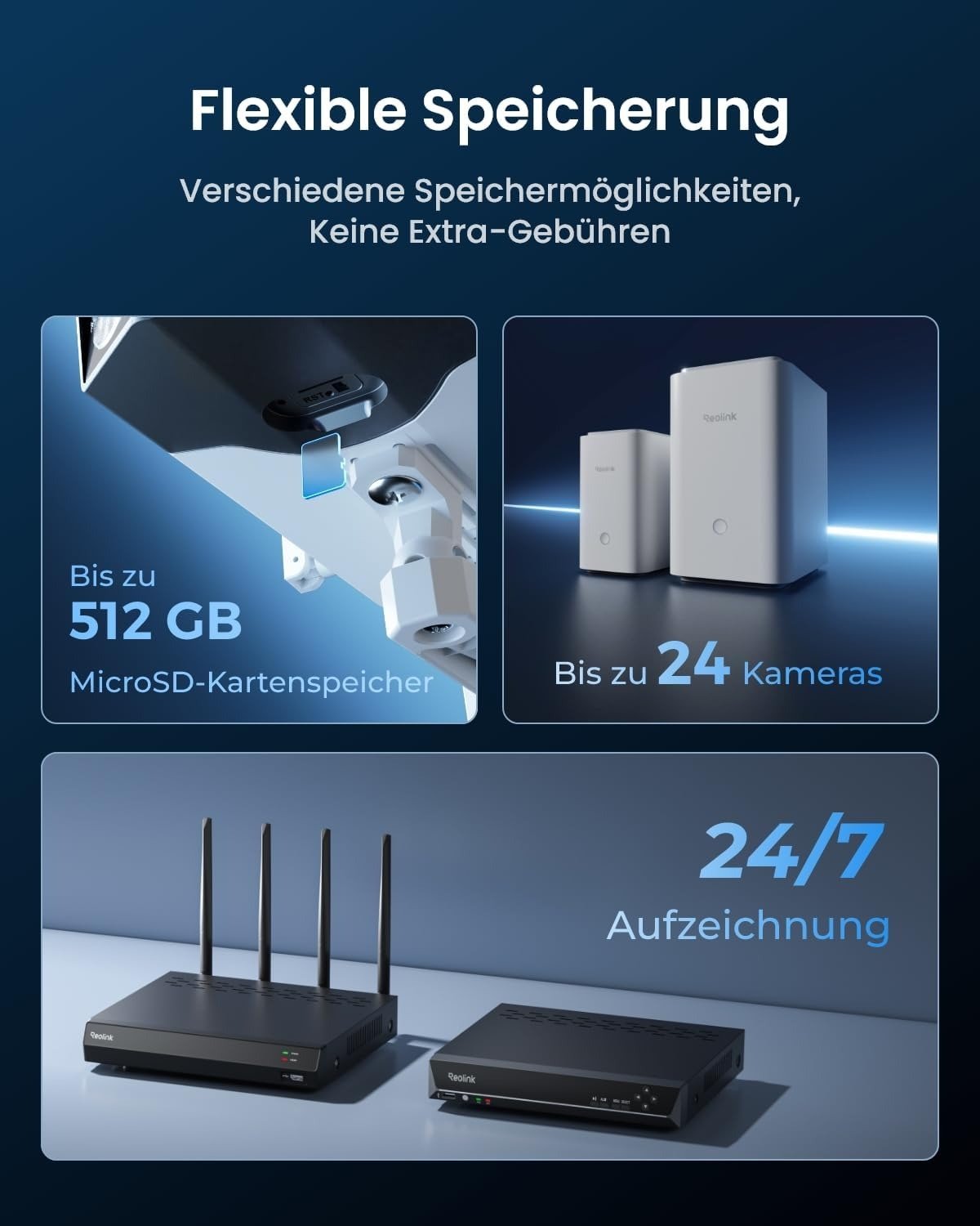 Reolink Duo 3 WiFi 16MP Überwachungskamera mit 180° Panoramablick - Calitronshop.com