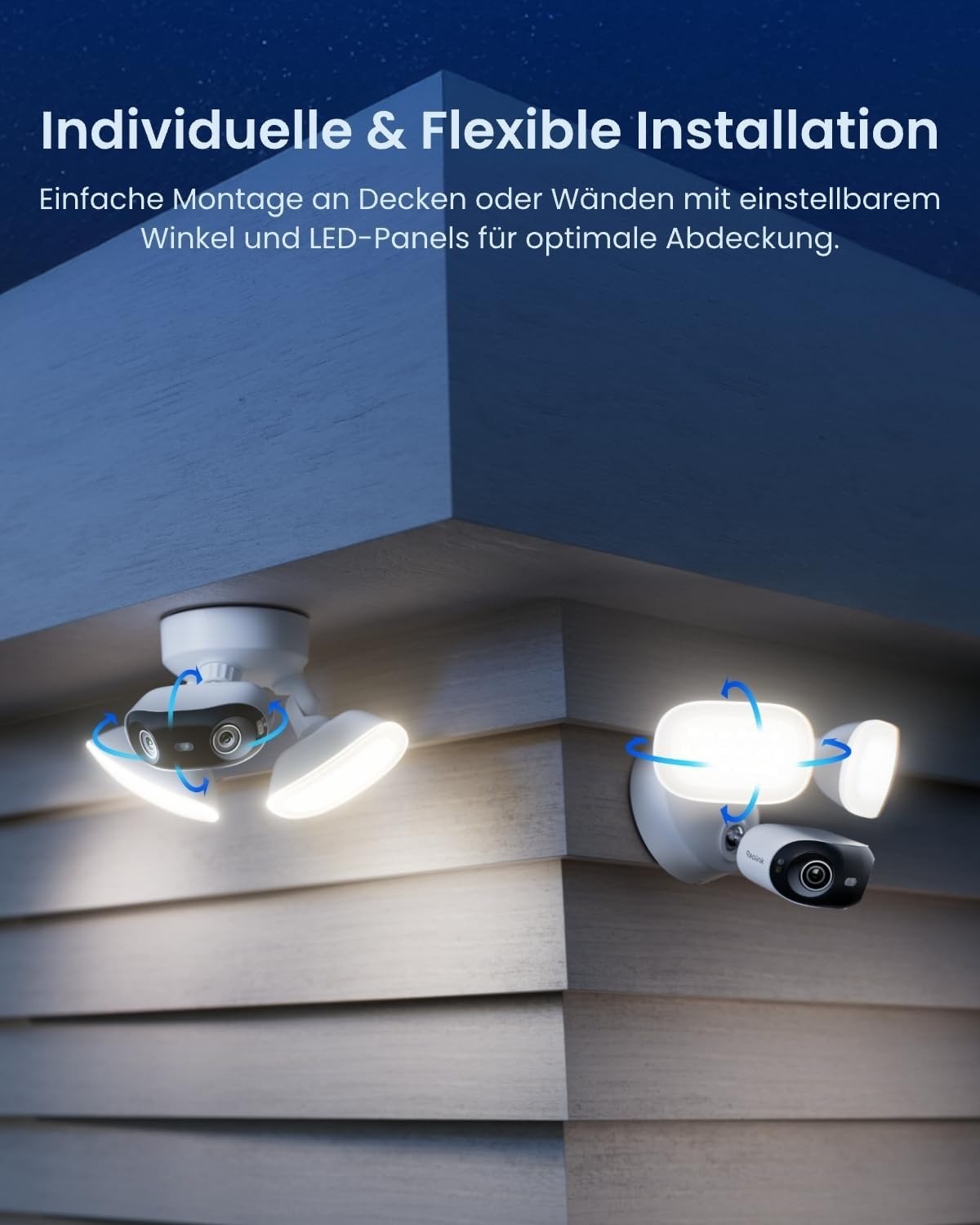 Reolink Elite Floodlight WiFi, 4K Wi - Fi 6 Überwachungskamera Aussen - Calitronshop.com
