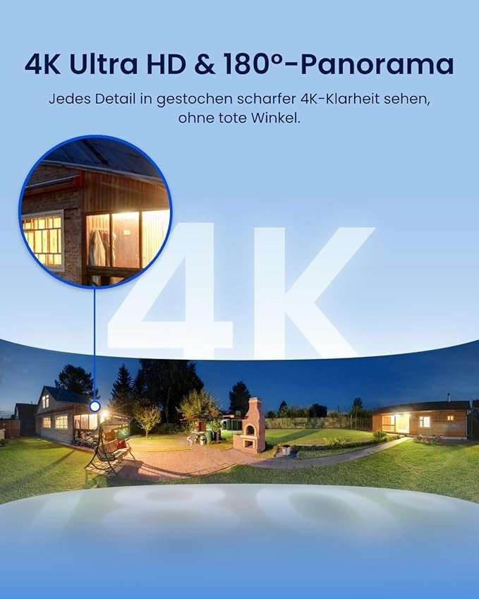 Reolink Elite Floodlight WiFi, 4K Wi - Fi 6 Überwachungskamera Aussen - Calitronshop.com