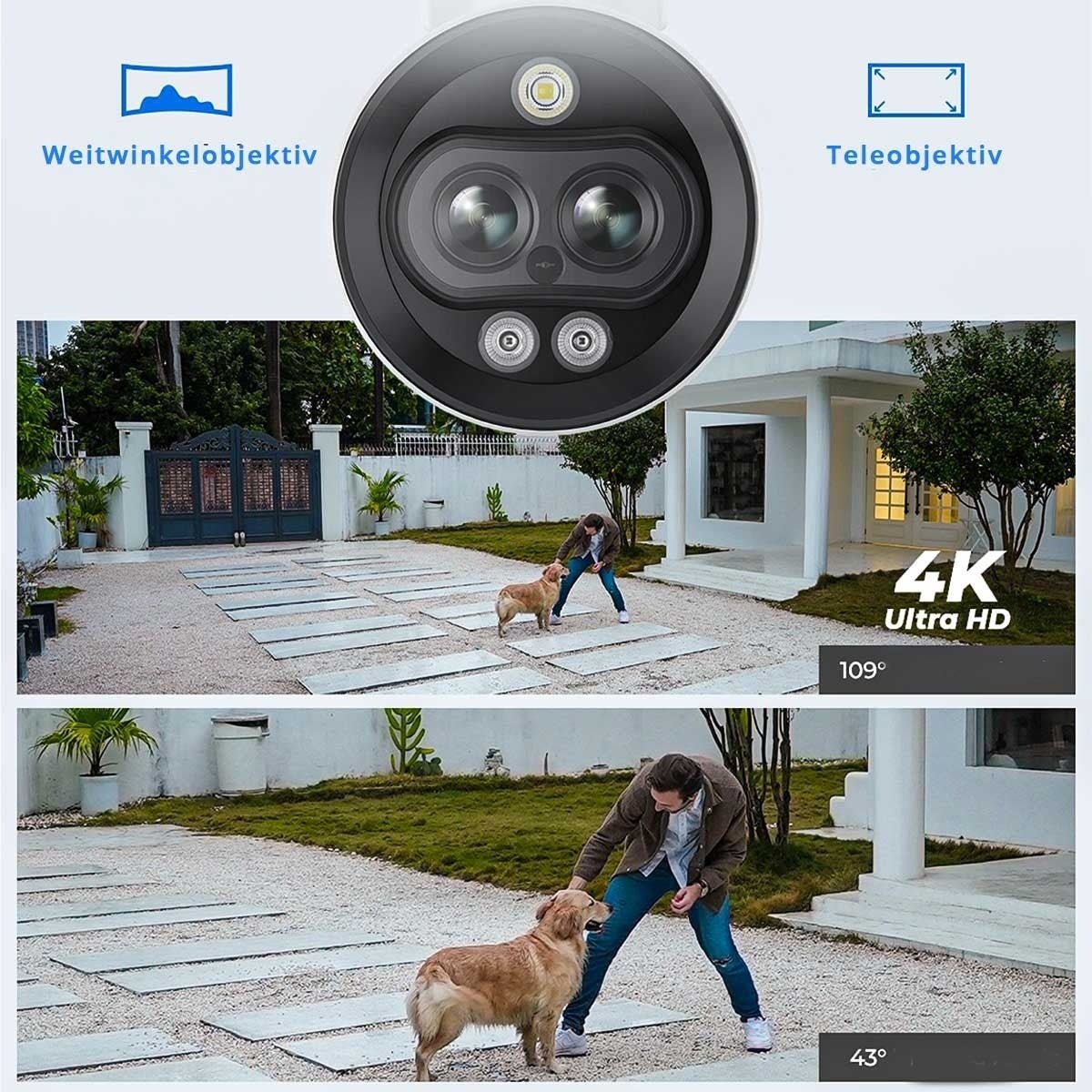 Reolink P330M - RLC - 81MA Intelligente 4K PoE Kamera mit Nachtsicht in Farbe - Calitronshop.com