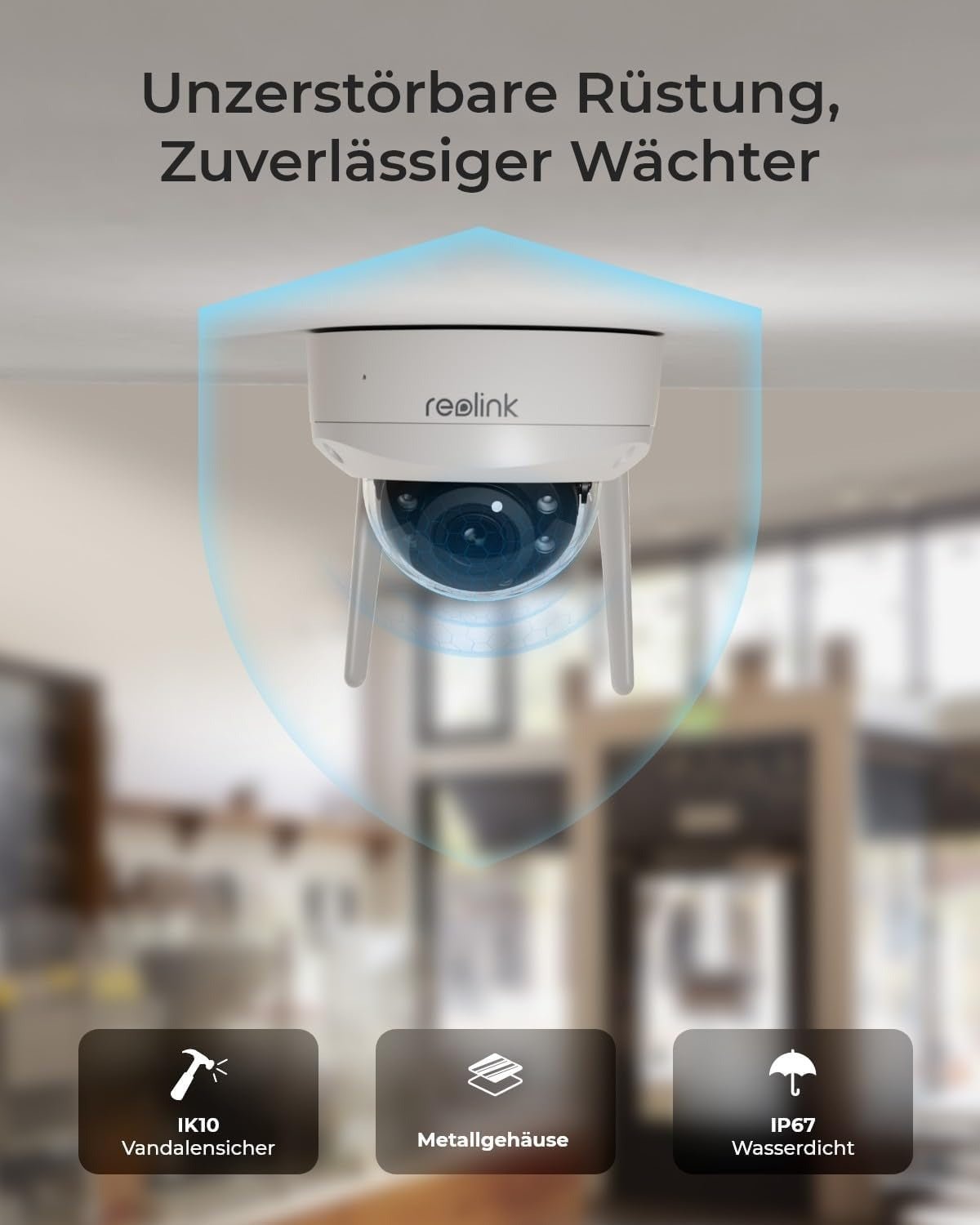 Reolink RLC-843WA - W437 4K WiFi Kamera Vandalismus geschützt, 5x Zoom - Calitronshop.com