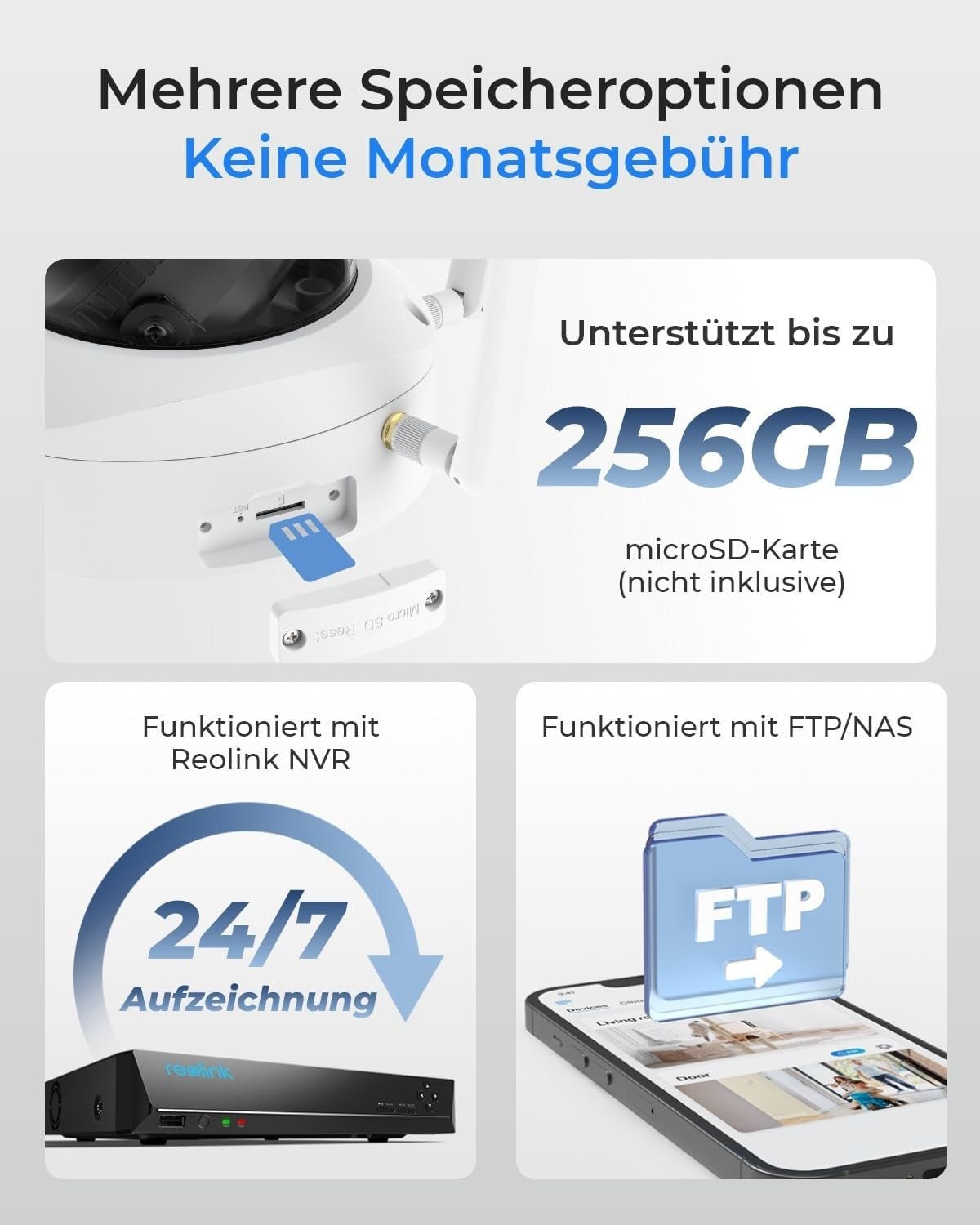 Reolink RLC-843WA - W437 4K WiFi Kamera Vandalismus geschützt, 5x Zoom - Calitronshop.com