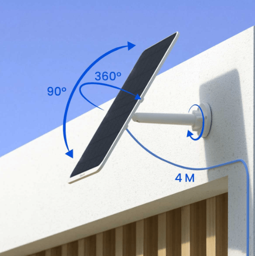 Reolink Solarpanel 3 - 12W - weiss, für akkubetriebene Reolink Kameras - Calitronshop.com