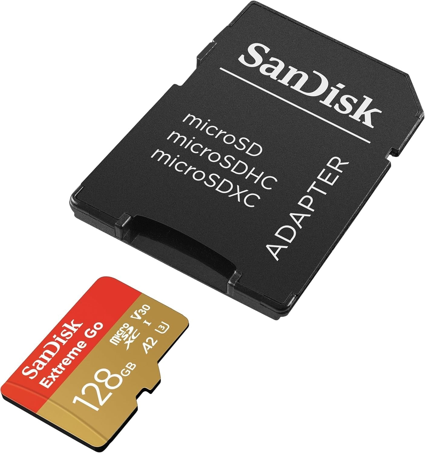 Sandisk extreme Go 128GB MicroSD Speicherkarte ideal für Überwachung und Actionscams - Calitronshop.com