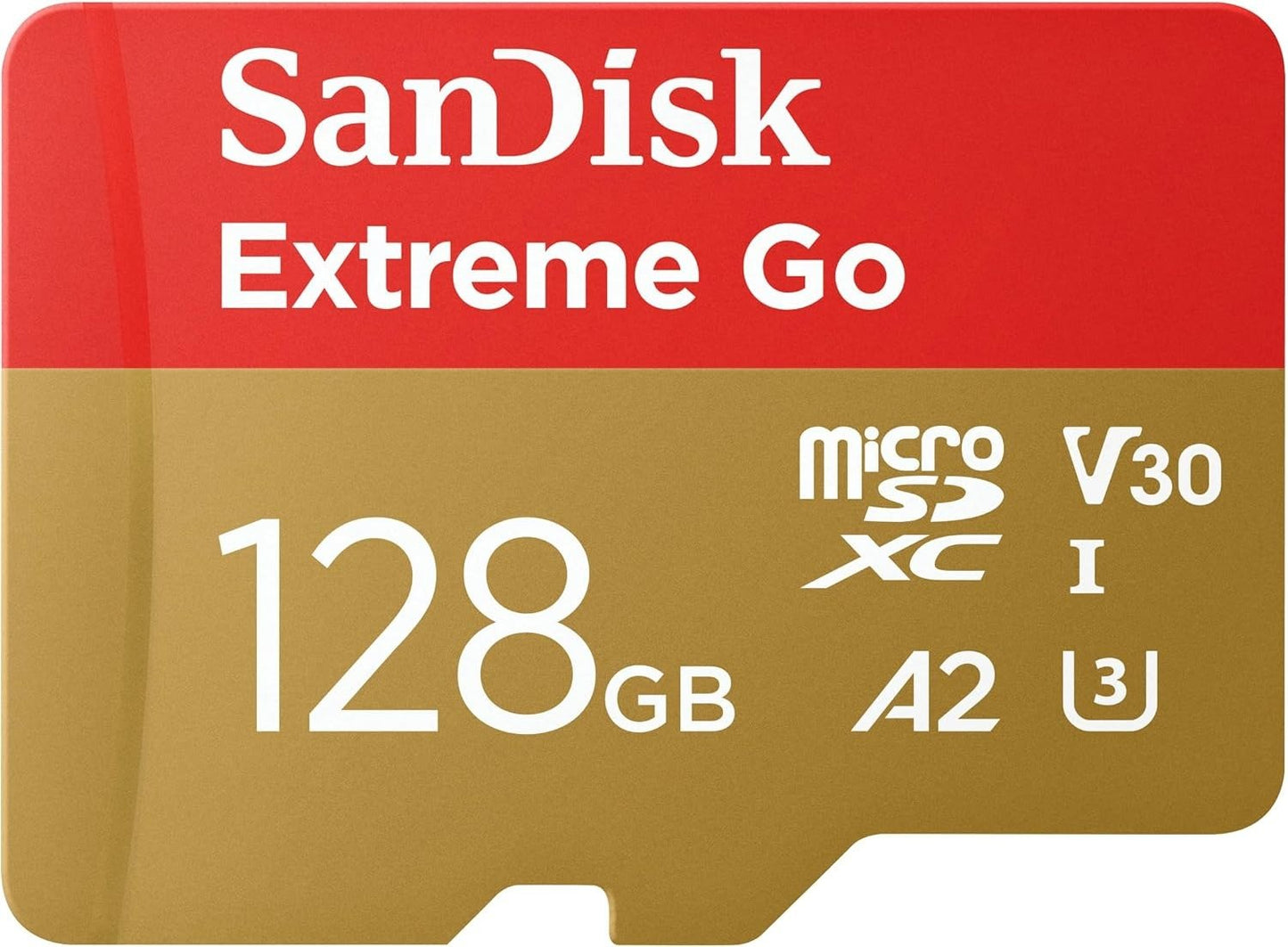Sandisk extreme Go 128GB MicroSD Speicherkarte ideal für Überwachung und Actionscams - Calitronshop.com