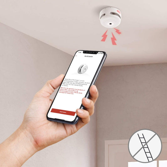 X - Sense FS121 RF - Rauchmelder - Set mit Basisstation SBS50 und 12x Smart - Rauchmelder XS01 - M - Calitronshop.com