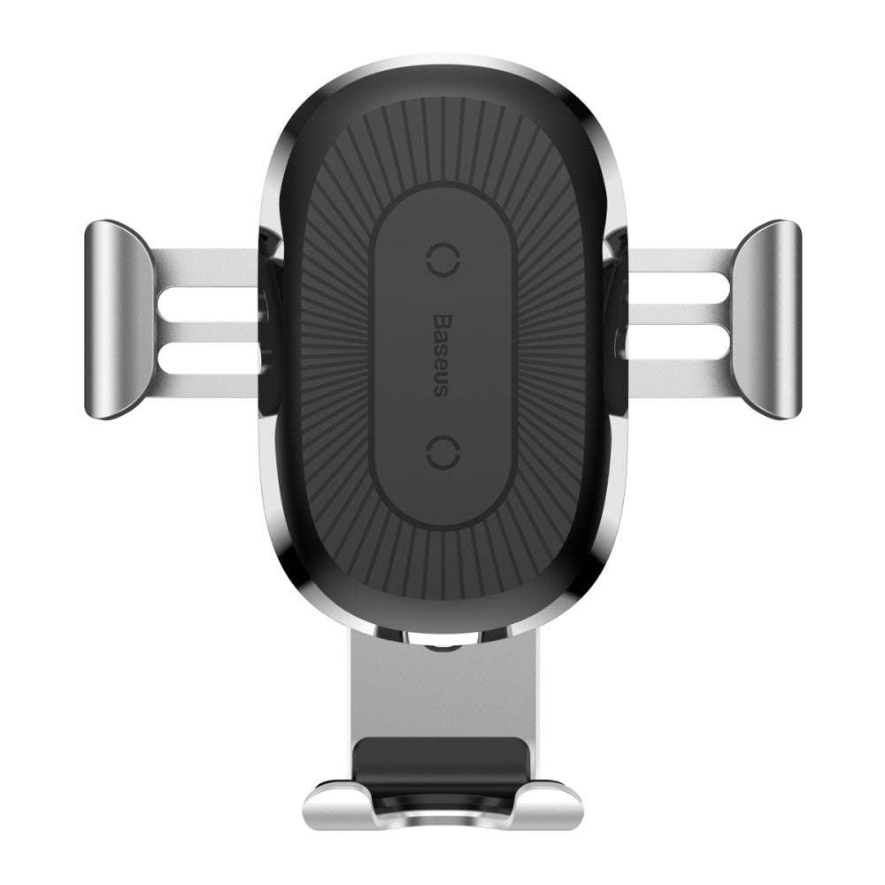Auto KFZ Halterung & Ladegerät kabellos wireless laden Silber - Calitronshop.com