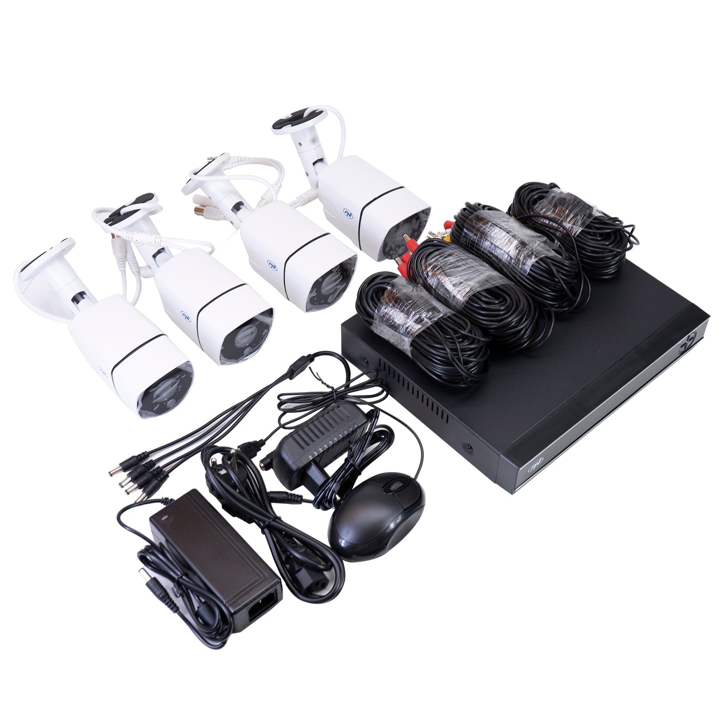 Full HD-Videoüberwachungskit - NVR und 4 AussenkamerasHouse PTZ1300 - Calitronshop.com