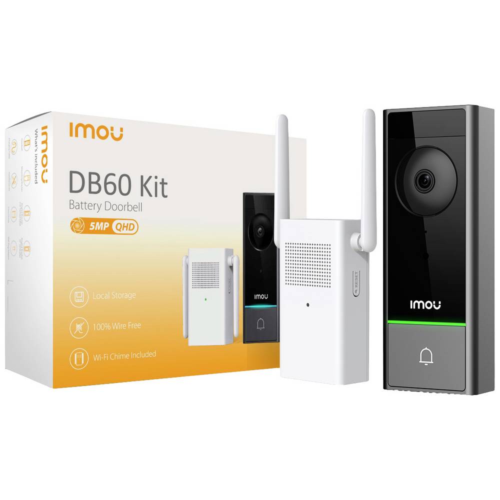 IMOU Akku Türklingel Doorbell WLAN DB60/DS21-PEUR - geöffnete Originalverpackung - Calitronshop.com