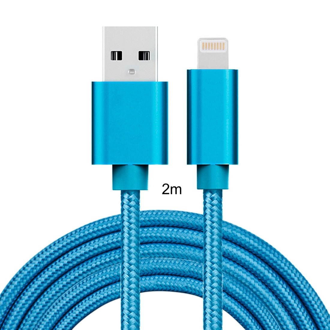 Charging Cable Turquoise Lightning 2m for iPhone & iPad