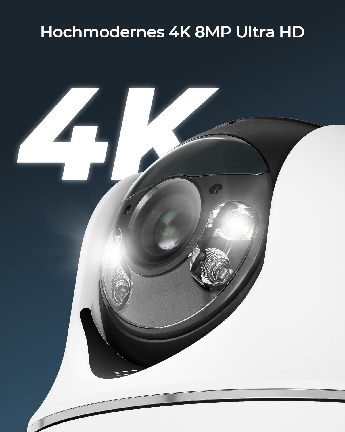 Reolink Argus PT Ultra 4K / 8MP dreh und schwenkbar Überwachungskamera - Calitronshop.com