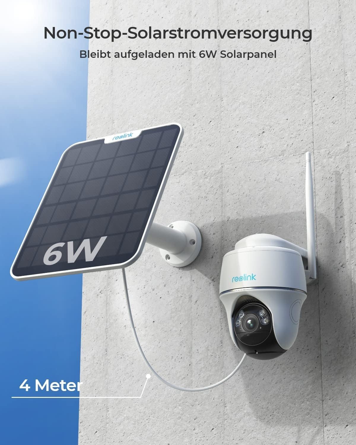 Reolink Argus PT Ultra 4K / 8MP dreh und schwenkbar Überwachungskamera - Calitronshop.com