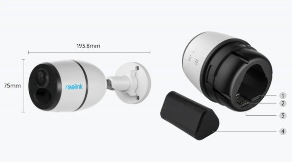 Reolink Go Plus Mobile 4G LTE 2K 4MP Überwachungskamera - Calitronshop.com
