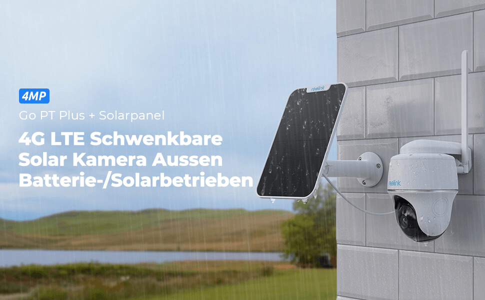 Reolink GO PT PLUS - 4G Überwachungskamera inkl. Solarpanel - Calitronshop.com