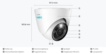 Reolink RLC-833A PoE - 4K Überwachungskamera RL-RLC-833A - Calitronshop.com