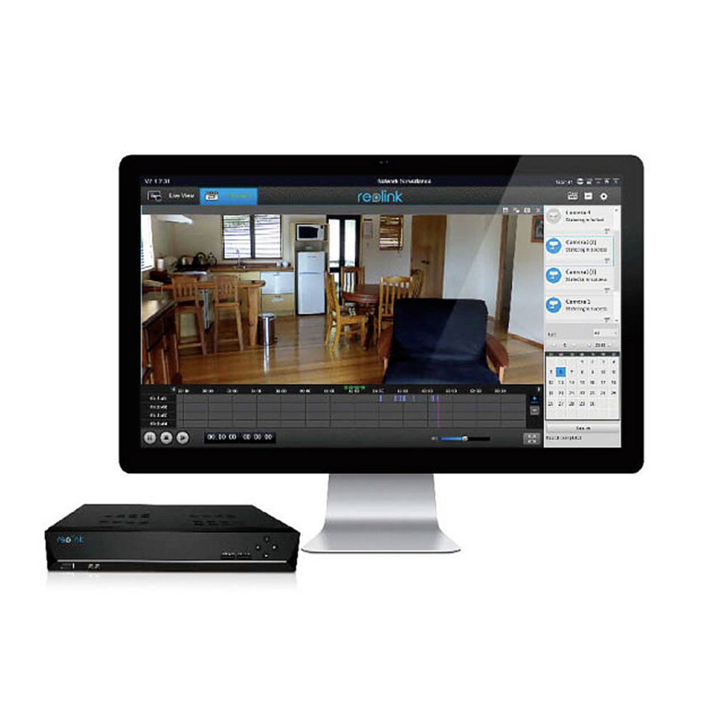 Reolink RLK8-5KB4-A 5K-Überwachungskamera-Set 8-Kanal mit 4 10MB Kameras und inkl. NVR - Calitronshop.com
