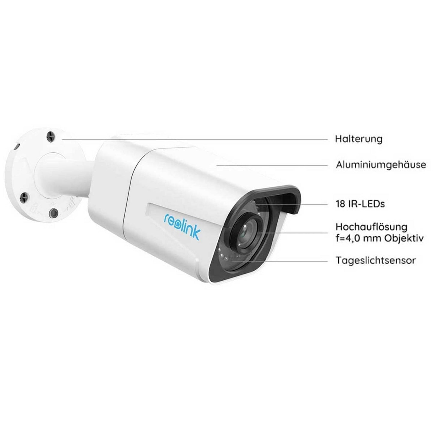 Reolink RLK8-5KB4-A 5K-Überwachungskamera-Set 8-Kanal mit 4 10MB Kameras und inkl. NVR - Calitronshop.com