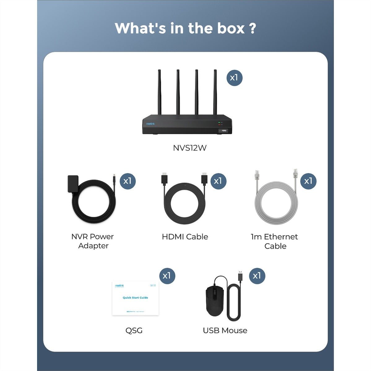 Reolink RLN12W 4K WiFi NVR Rekorder inkl. 2TB HDD - Calitronshop.com