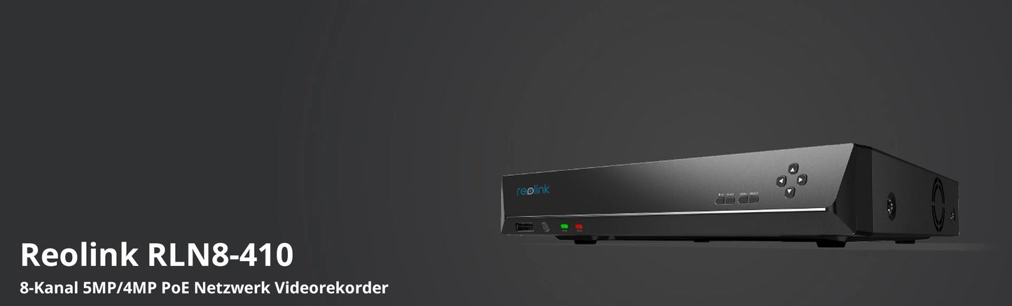 Reolink RLN8-410-2T NVR Recorder inkl. 2TB neue Version - Calitronshop.com