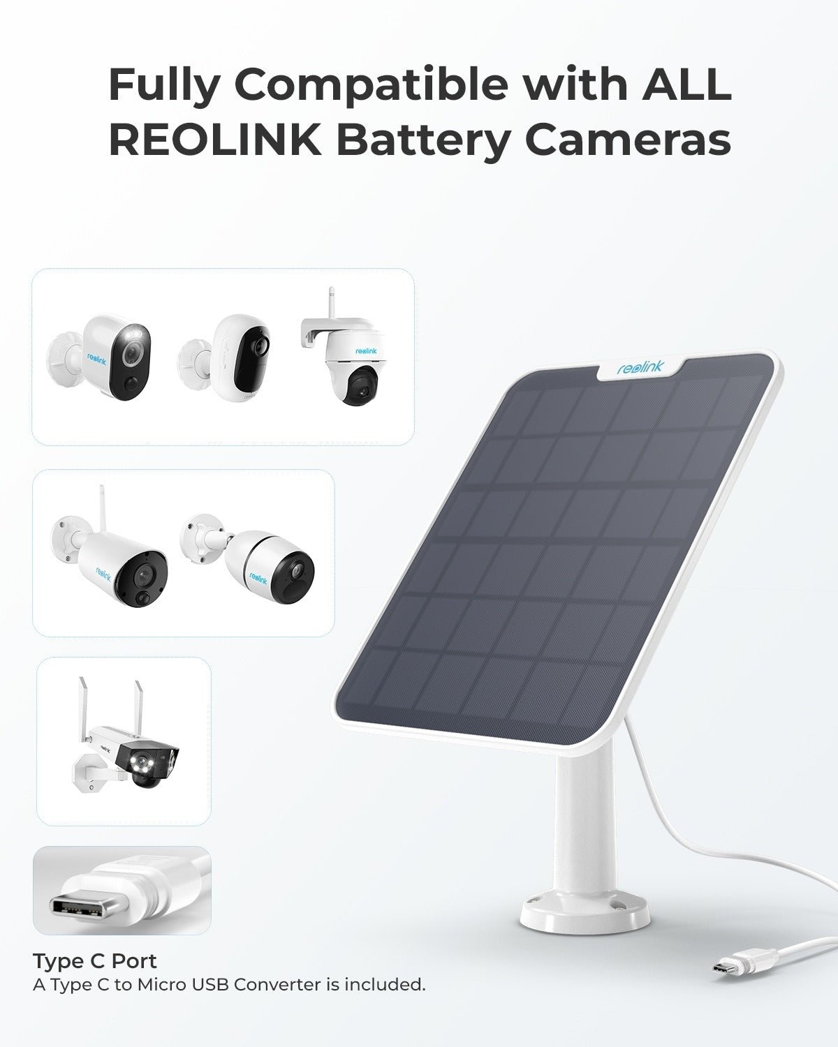 Reolink Solarpanel 2 weiss RL-Solar-2 - Calitronshop.com