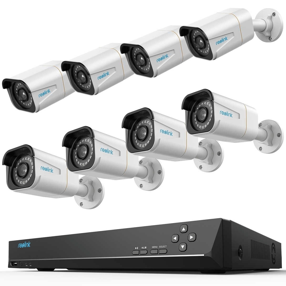 RLK16-5KB8-4T-A Komplett Set mit NVR und 8x 5K Kameras - Calitronshop.com