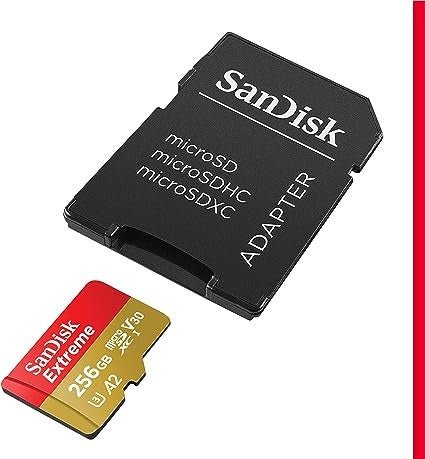 Sandisk Extreme microSDXC, 256GB, U3, A2, V30 Speicherkarte - Calitronshop.com