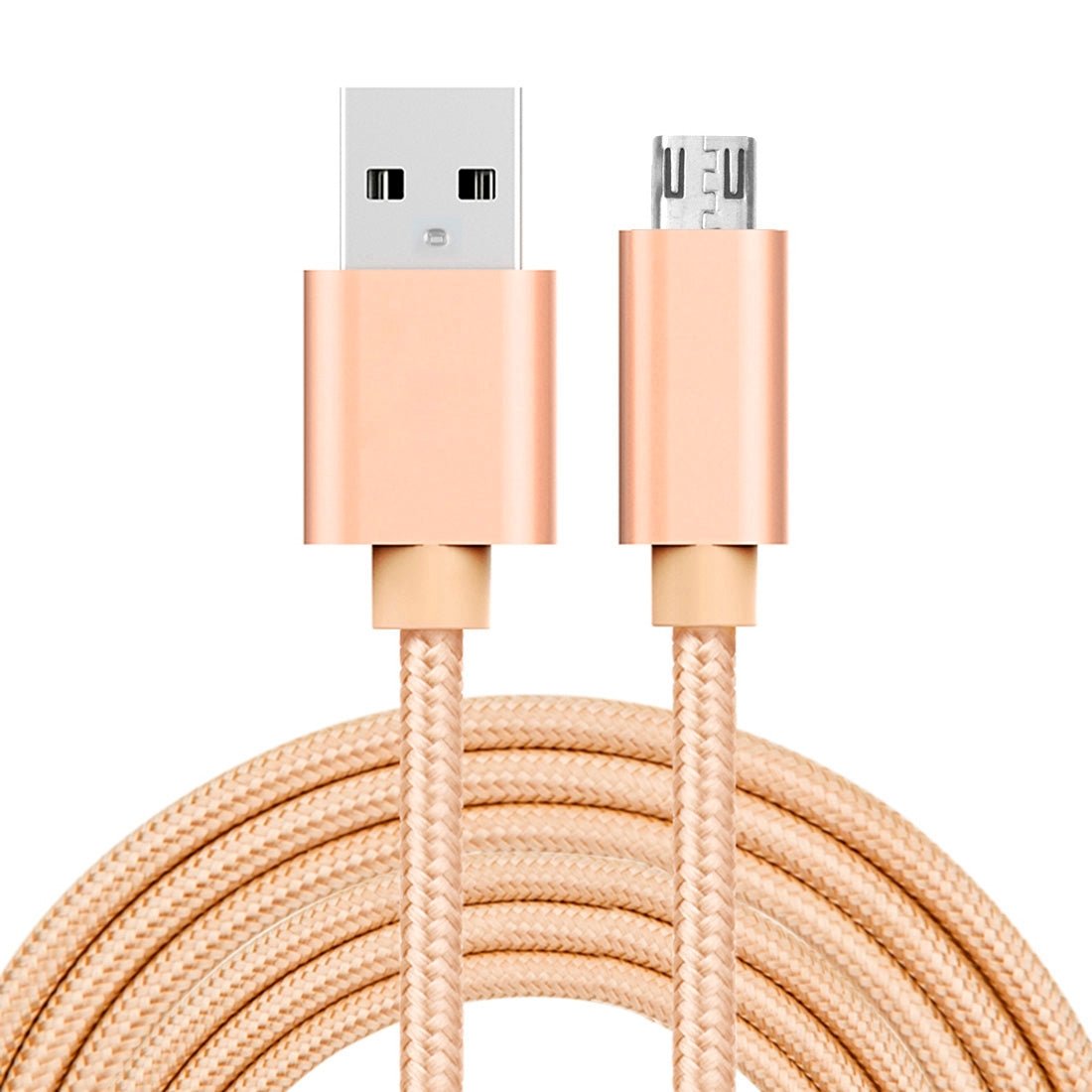 Schnellladekabel Micro-USB gold 3m Ladekabel - Calitronshop.com