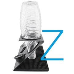 Sodastream Flaschenhalter Edelstahl für 3 Flaschen Z- Schwarz - Calitronshop.com