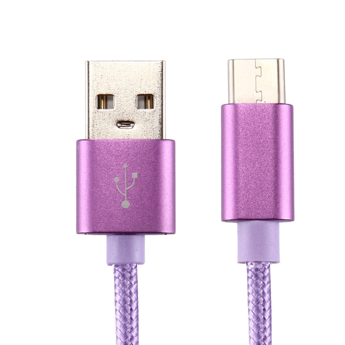 Typ C USB Schnell Ladekabel 2m Violett rund - Calitronshop.com