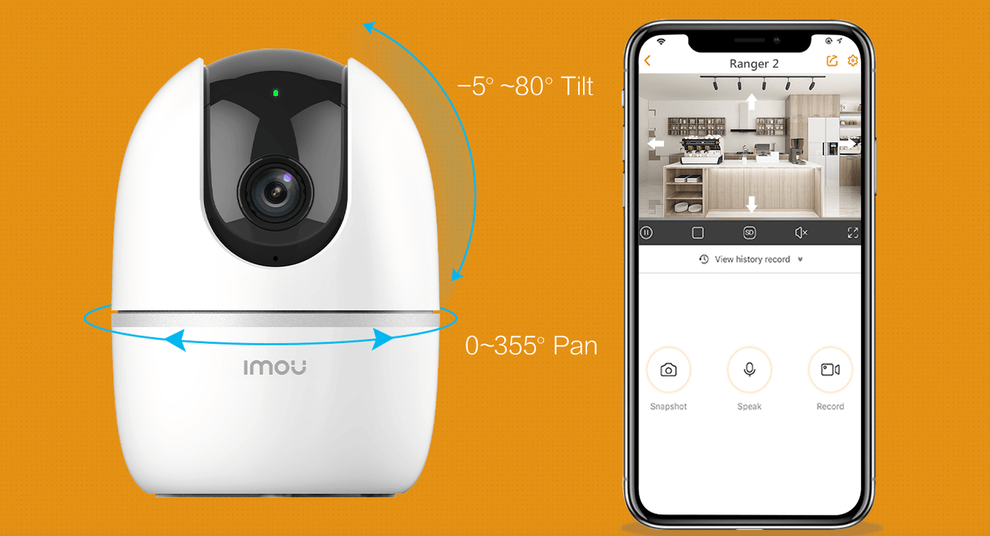 Überwachungskamera A1 IPC A42P B V2 WLAN IMOU 4MP - Calitronshop.com