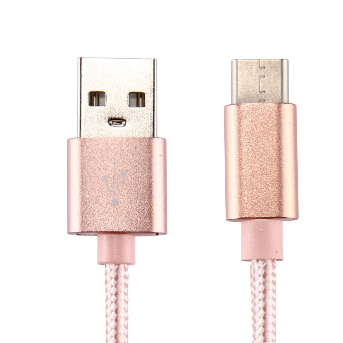 USB TypC Schnell Ladekabel Sync Kabel rosegold 1m - Calitronshop.com