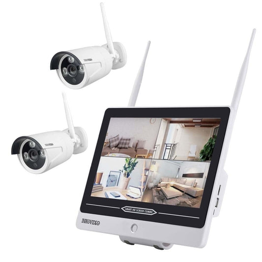 WLAN Überwachungsset inkl. Monitor & 2x 3MP Überwachungskameras - Calitronshop.com