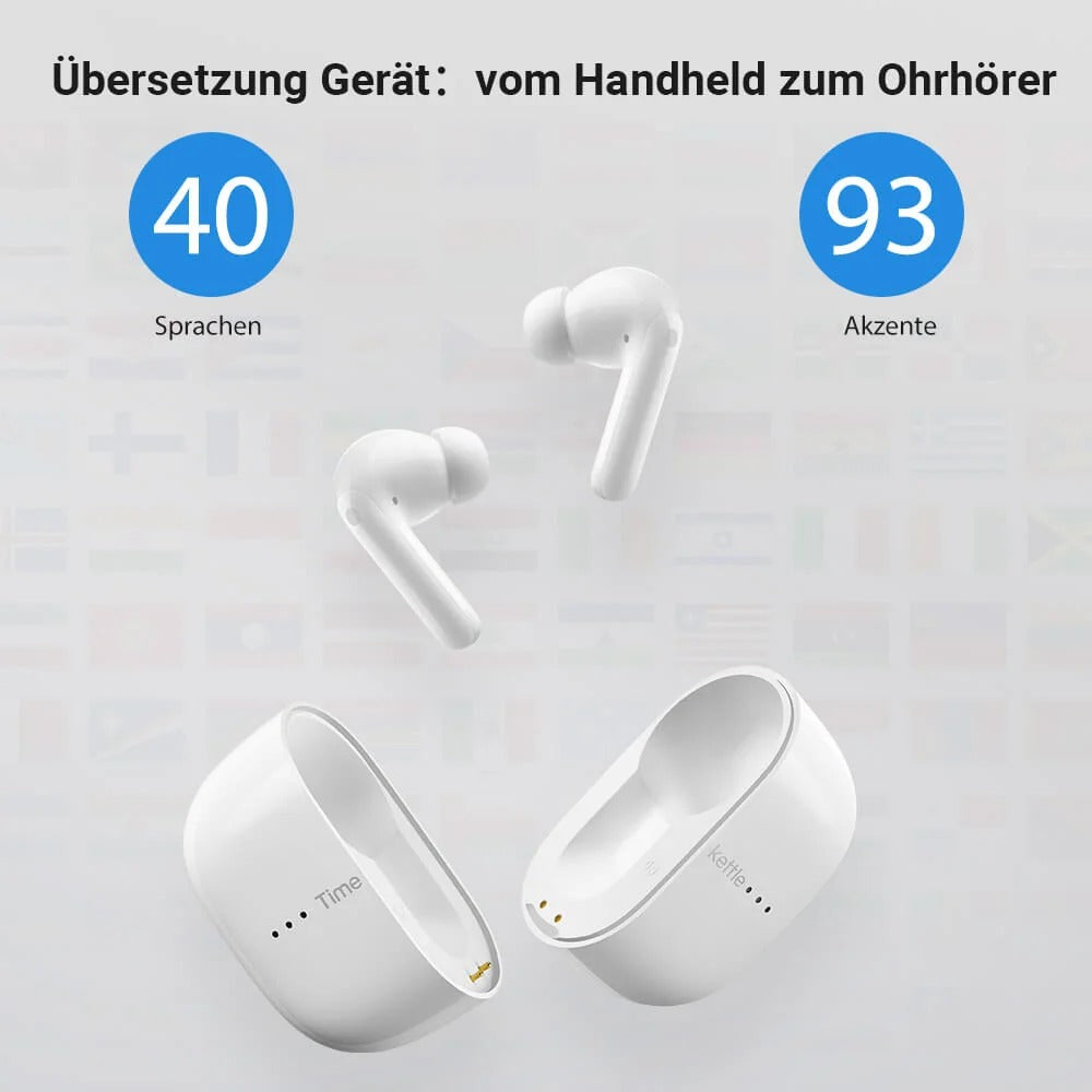 M3 Sprachübersetzungs-Ohrhörer weiss