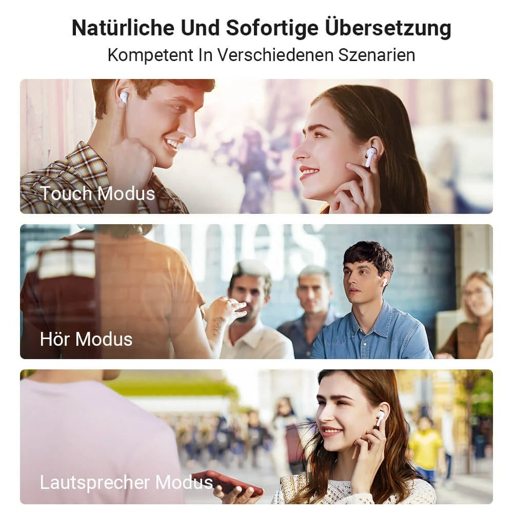 M3 Sprachübersetzungs-Ohrhörer weiss