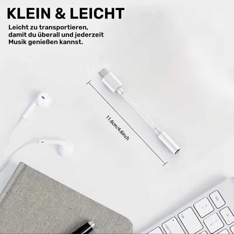 Audio Adapter USB - Typ C - Audio Konverter Adapterkabel - Calitronshop.com