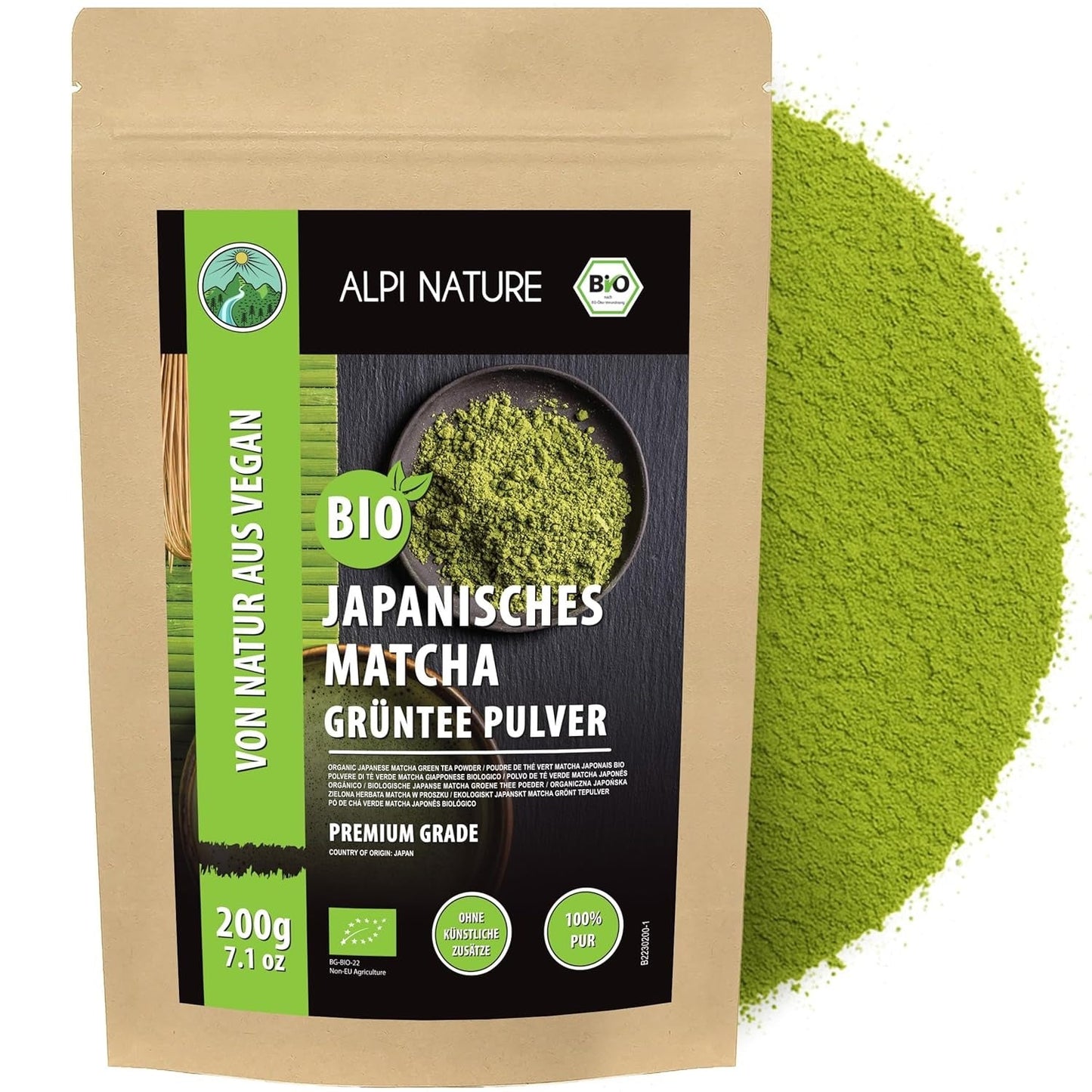 Bio Matcha Tee Japan Premium Grade Qualität, 200g - Calitronshop.com