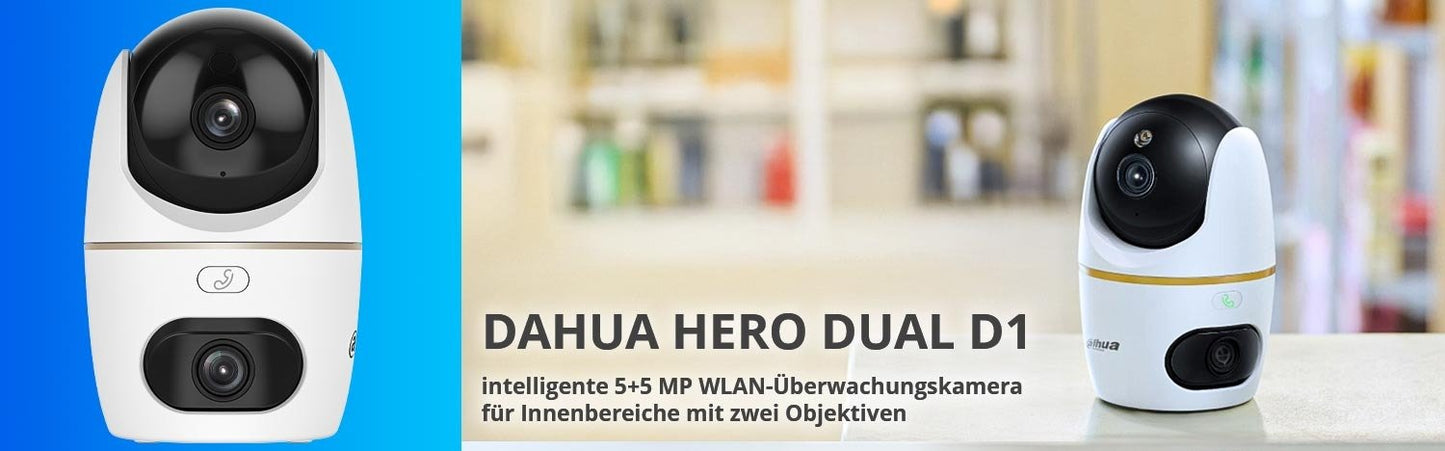 Dahua Hero Dual D1 intelligente Kamera mit zwei Objektiven, Wi - Fi 6 - Calitronshop.com