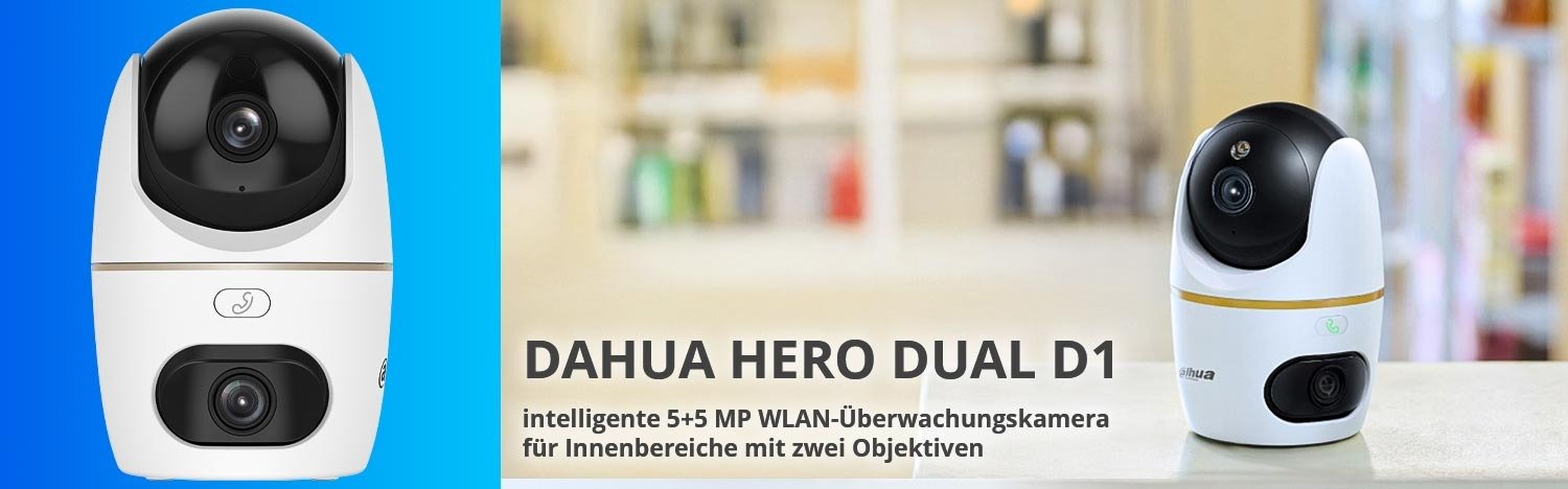 Dahua Hero Dual D1 intelligente Kamera mit zwei Objektiven, Wi - Fi 6 - Calitronshop.com