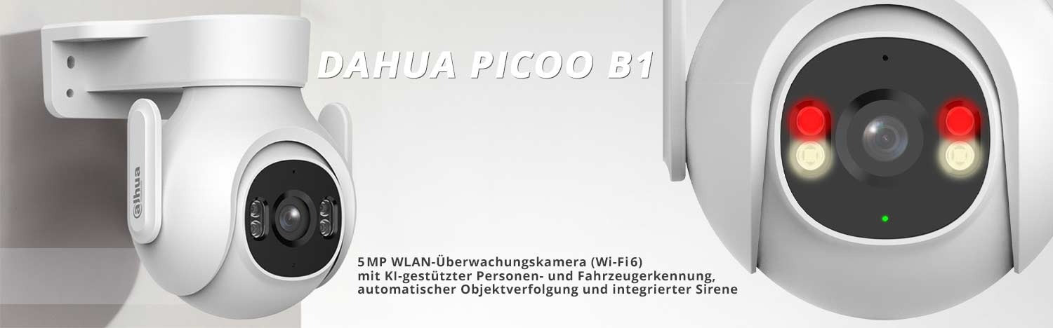 Dahua Picoo B1 5 MP WLAN - Überwachungskamera mit Schwenk - und Neigefunktion, Personenerkennung, intelligentem Tracking, 2,4GHz WiFi - 6 - Calitronshop.com