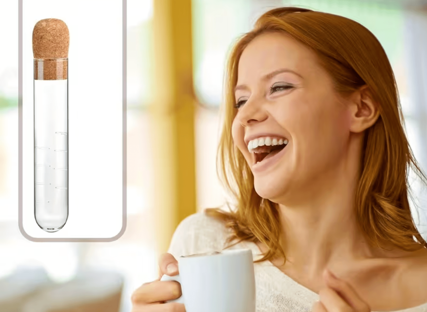 Durchsichtiges Glas - Siebe mit Korken - Deckel - Calitronshop.com