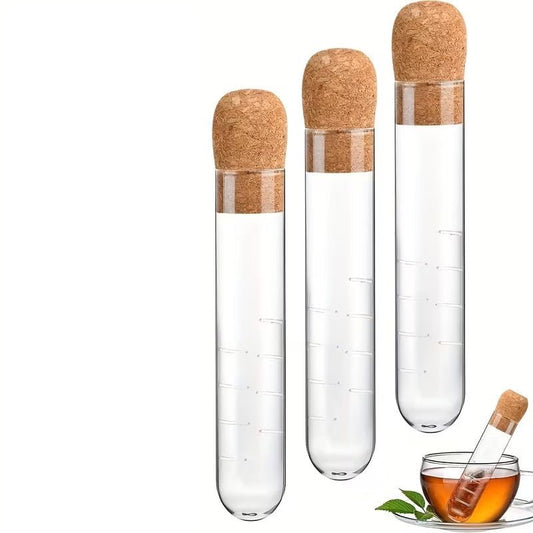 Durchsichtiges Glas - Siebe mit Korken - Deckel - Calitronshop.com