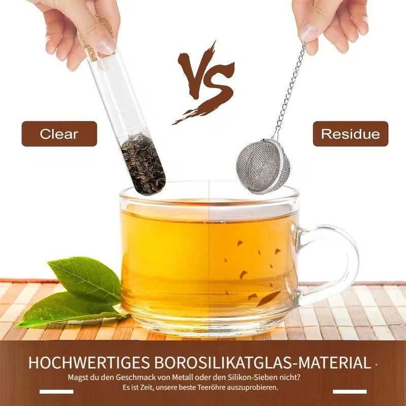 Durchsichtiges Glas - Siebe mit Korken - Deckel - Calitronshop.com