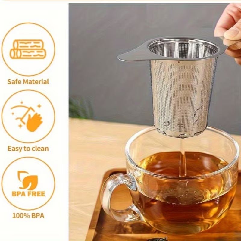 Edelstahl Teefilter mit Doppelgriff - Calitronshop.com