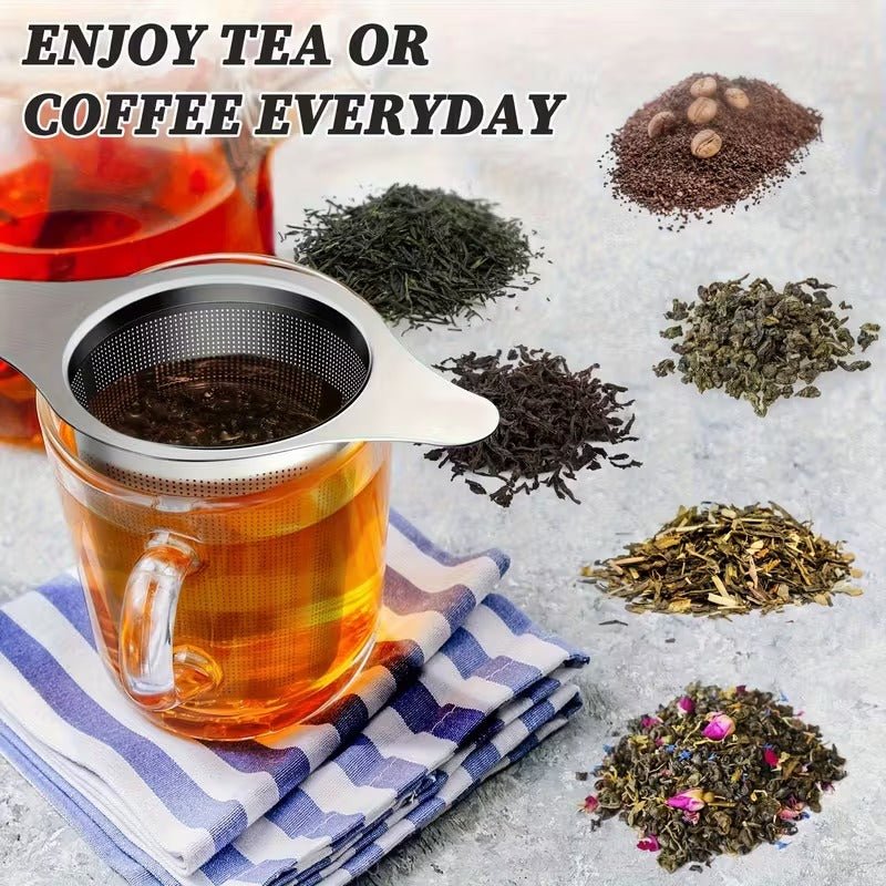 Edelstahl Teefilter mit Doppelgriff - Calitronshop.com