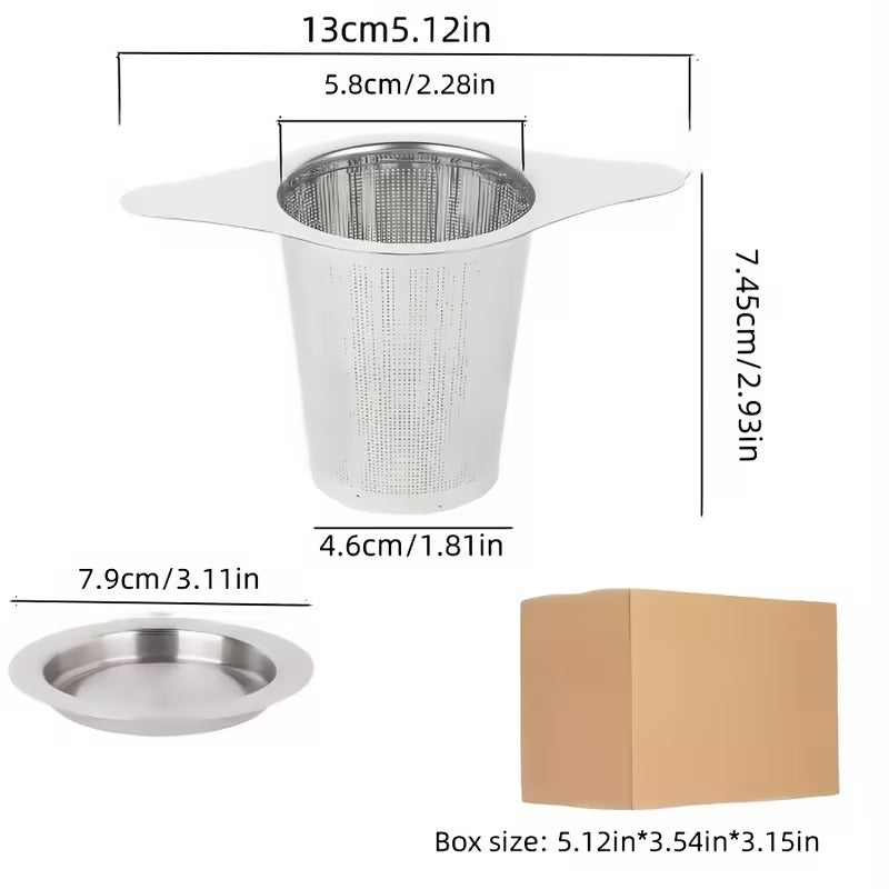 Edelstahl Teefilter mit Doppelgriff - Calitronshop.com