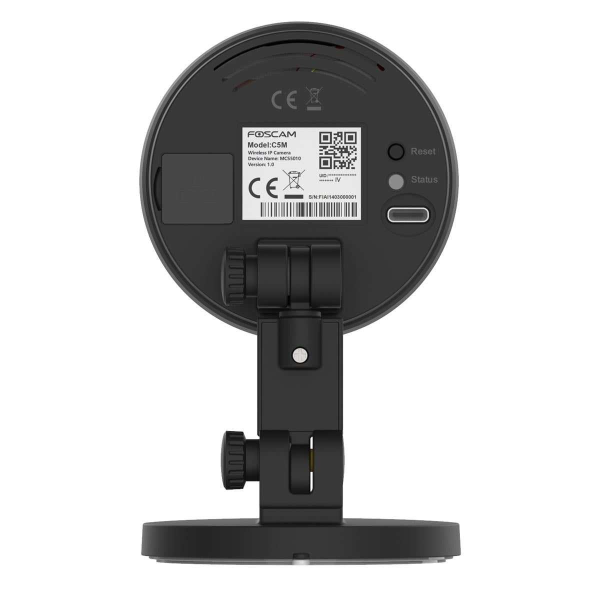 FOSCAM C5M 3K 5 MP Dualband WLAN Überwachungskamera Schwarz - Calitronshop.com